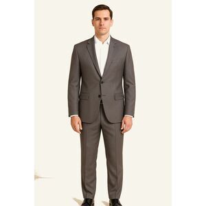 HUGO by Hugo Boss | Gray Silver Pinstripe 2-Piece Suit Size 42R | EUC